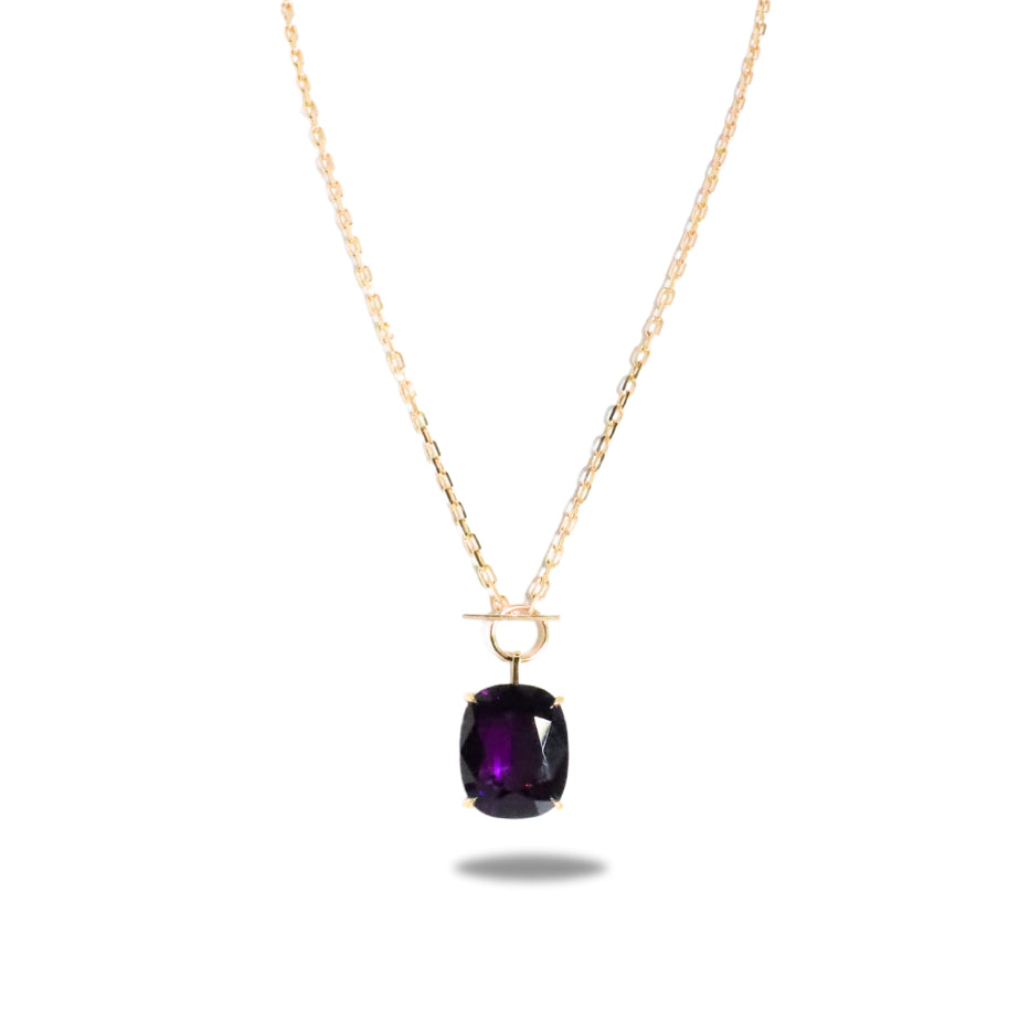 Toggle Necklace in Amethyst