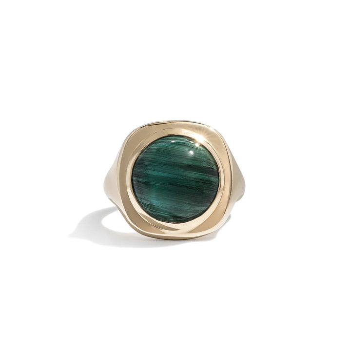 Custom Cat's Eye Tourmaline Ring