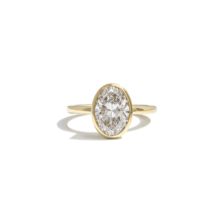 Custom Oval Diamond Ring