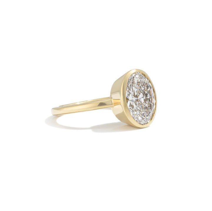 Custom Oval Diamond Ring