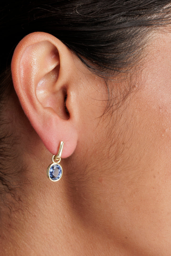 One-of-a-Kind Drop Earring in Cornflower Sapphire