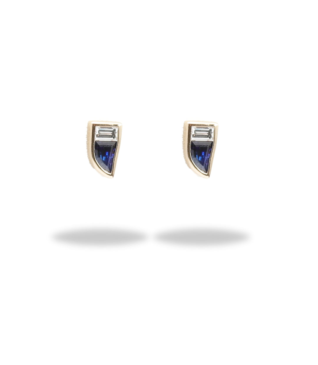 Sapphire and Diamond Claw Stud