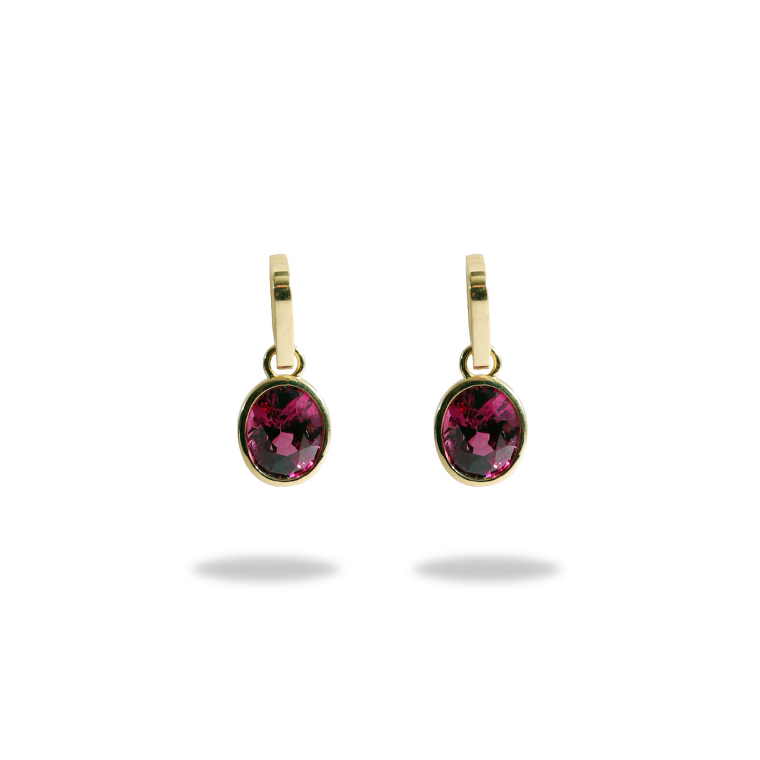 One-of-a-Kind Drop Earring in Pink Rhodolite
