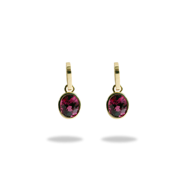 One-of-a-Kind Drop Earring in Pink Rhodolite