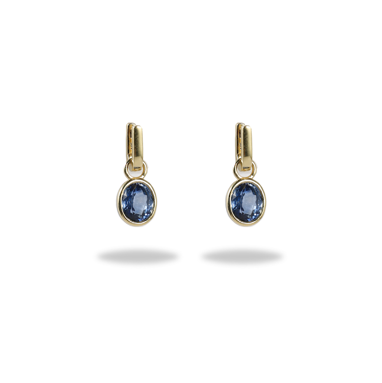One-of-a-Kind Drop Earring in Cornflower Sapphire