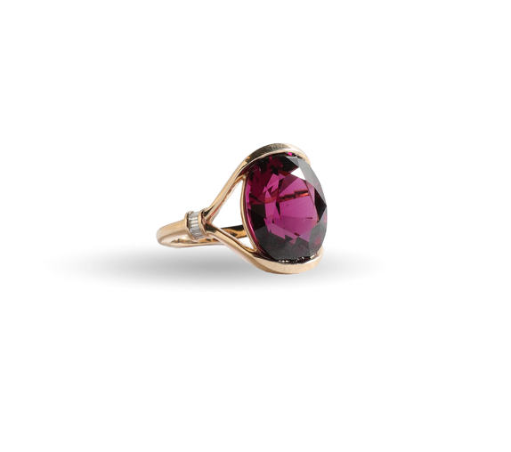 One-of-a-Kind Pink Rhodolite Ring
