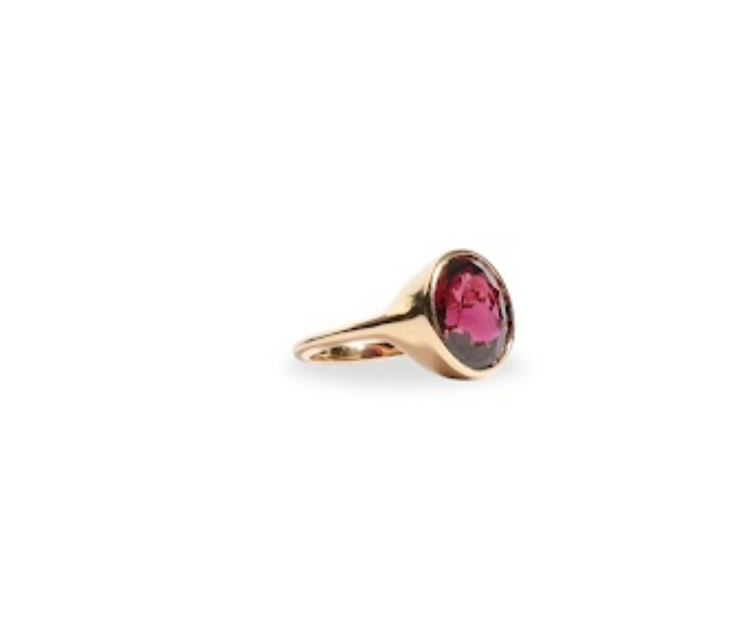 One-of-a-Kind Cocktail Ring in Garnet