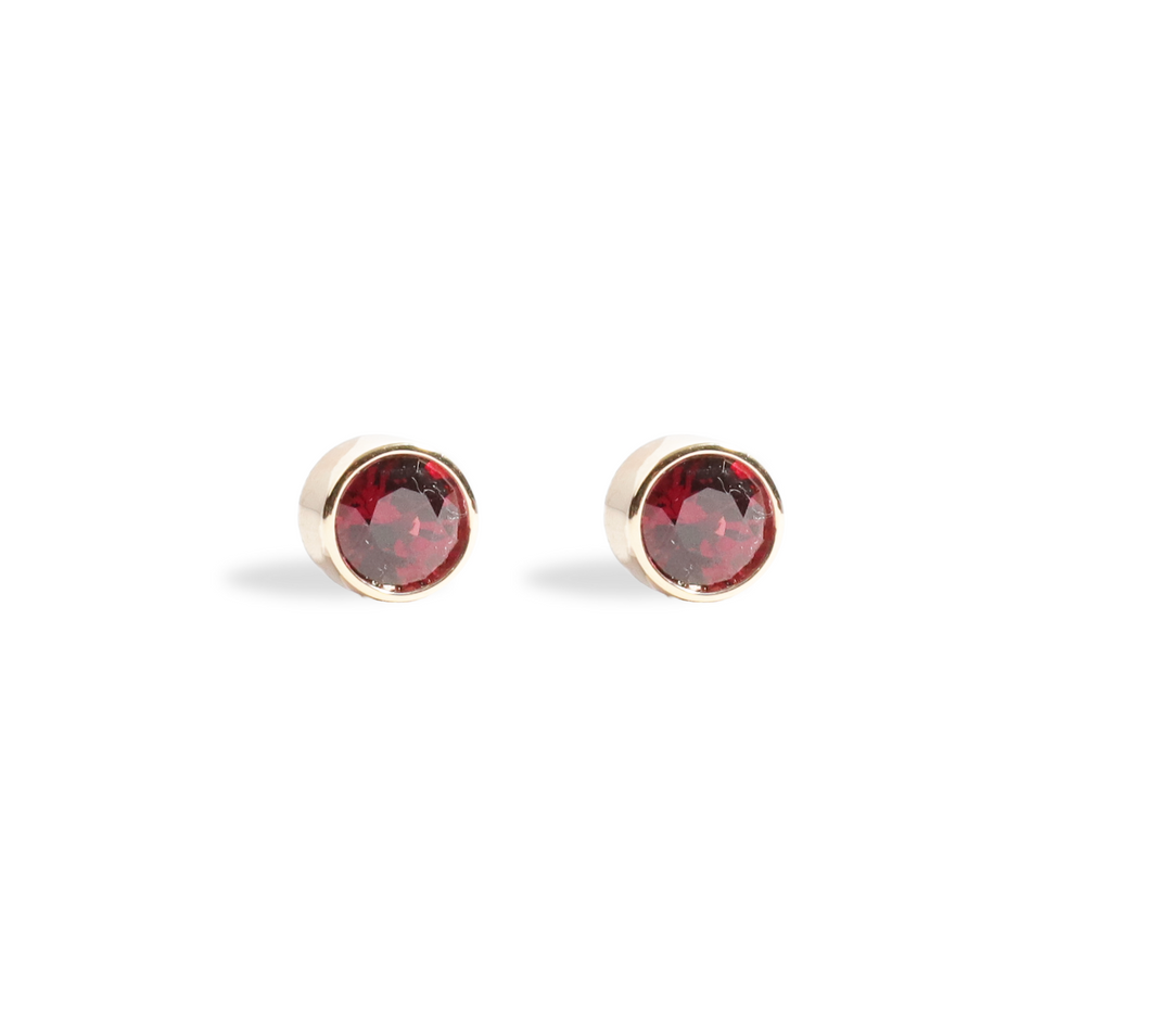 Chroma Collection Garnet Stud