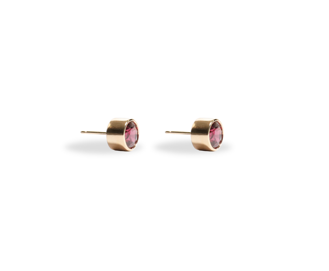Chroma Collection Garnet Stud