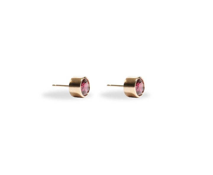 Chroma Collection Garnet Stud