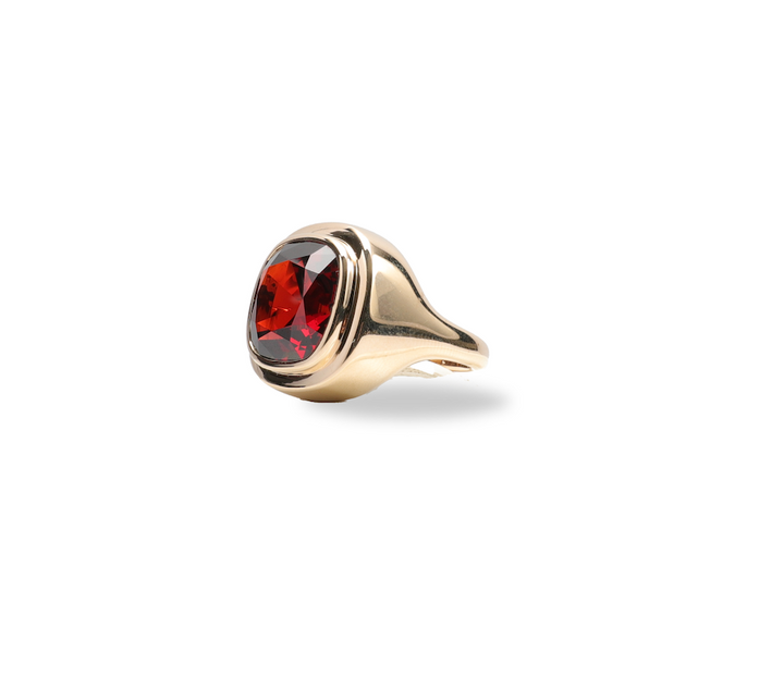 Garnet Statement Ring