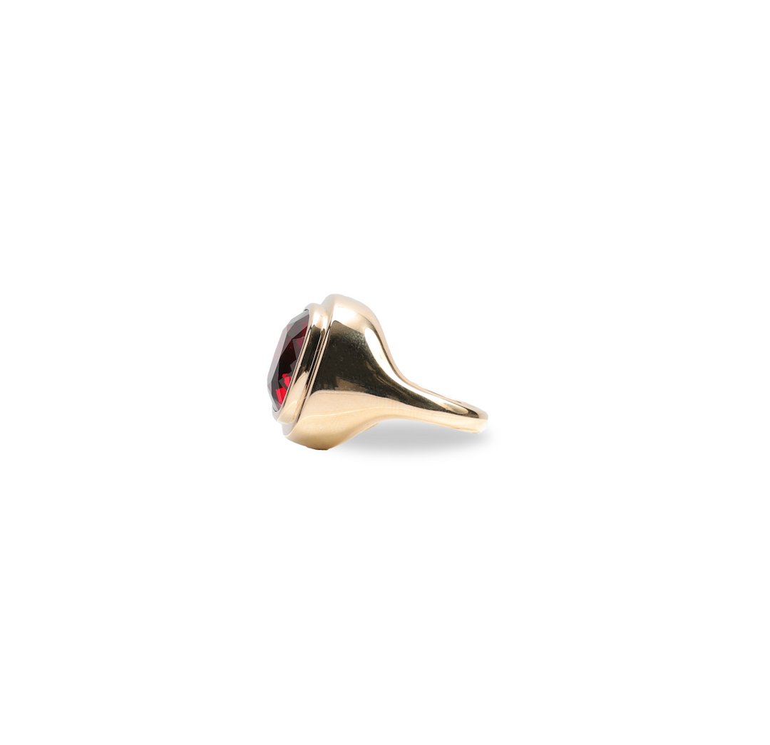Garnet Statement Ring