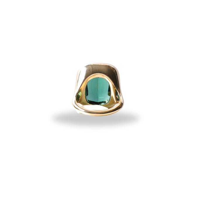 Green Tourmaline Statement Ring