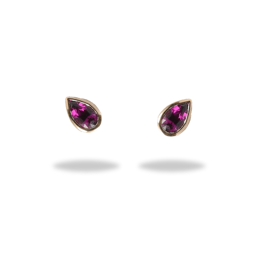 Chroma Collection Purple Garnet Stud
