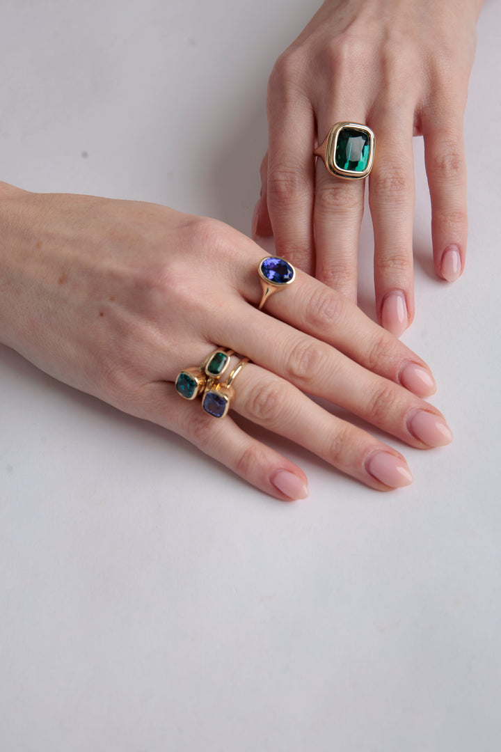 One-of-a-Kind Cocktail Ring in Tanzanite